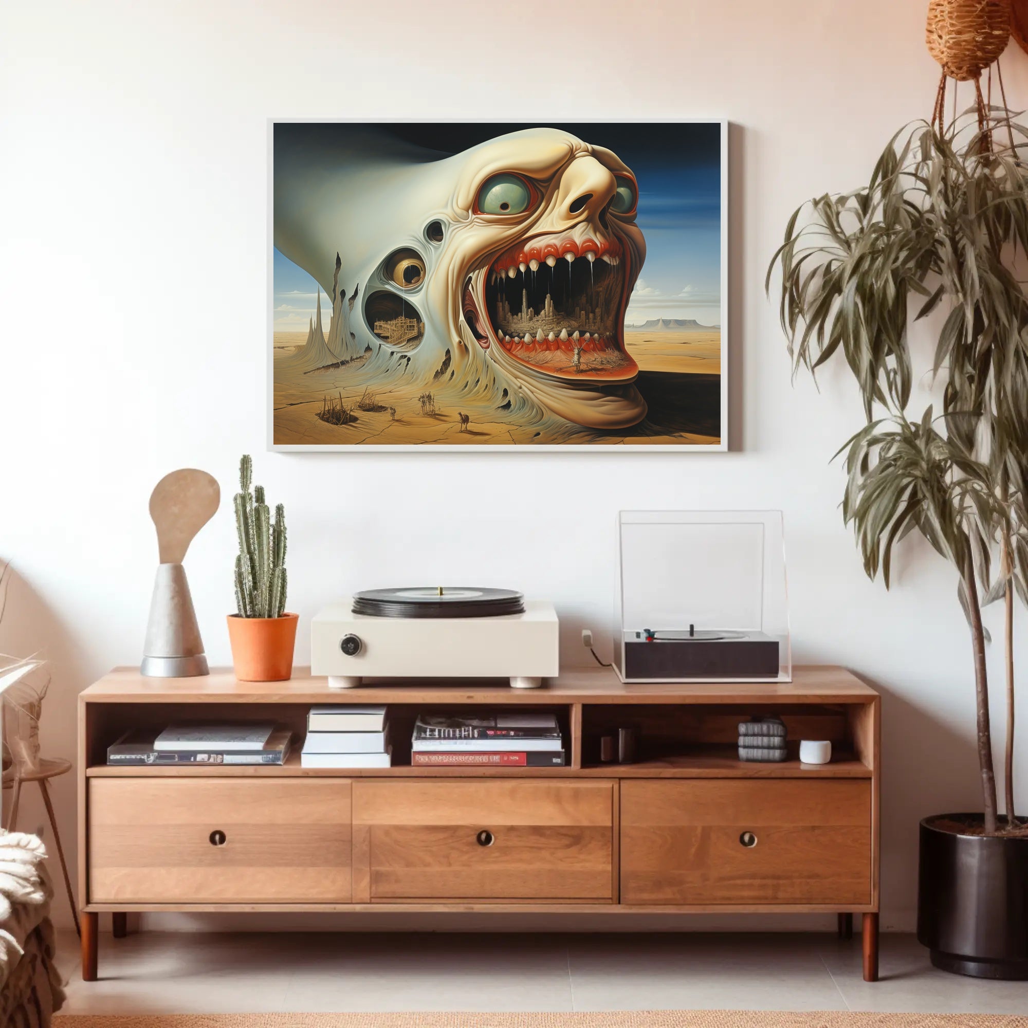 Surreal Desert Giant Sci-Fi Poster