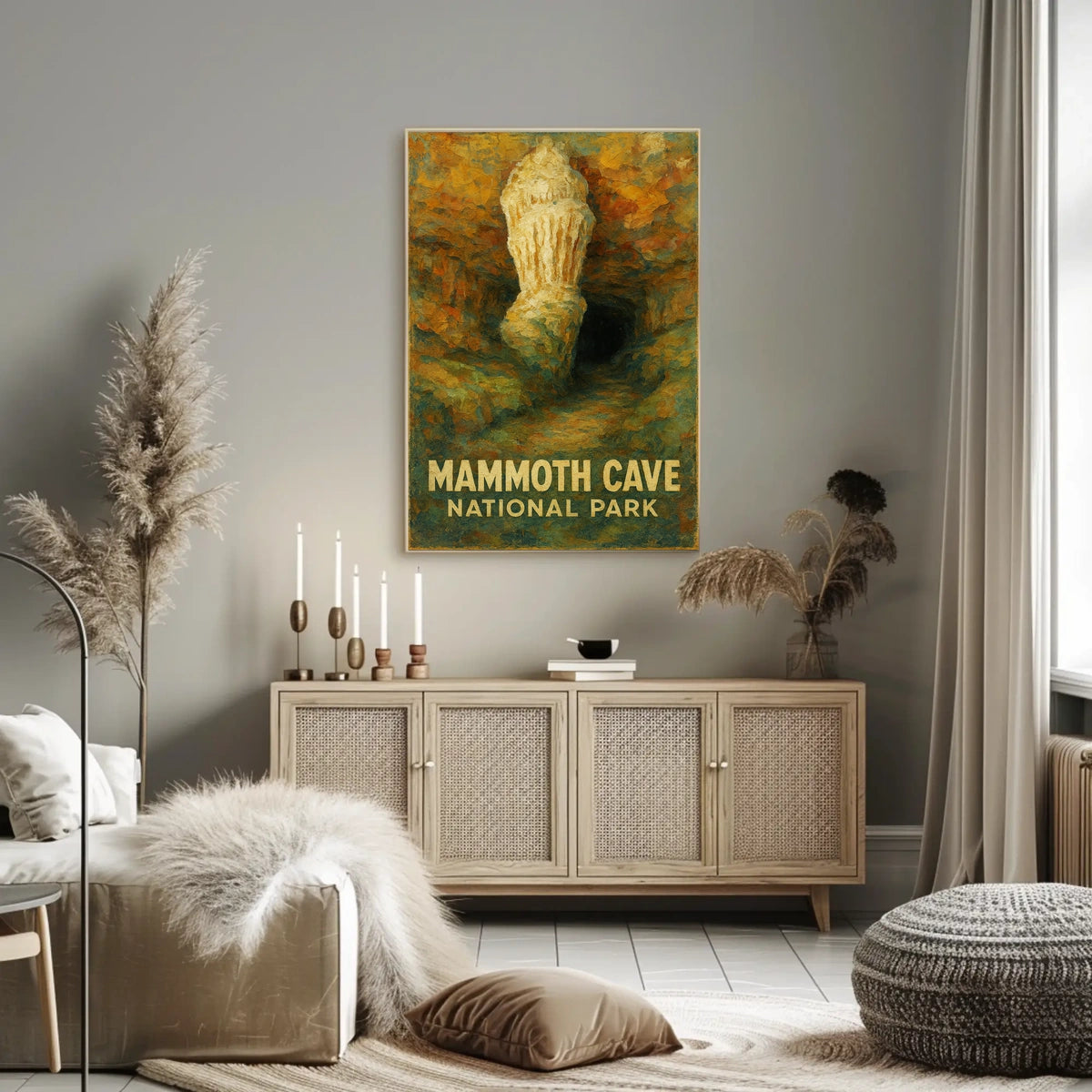 Mammoth Cave National Park Vintage Travel Poster