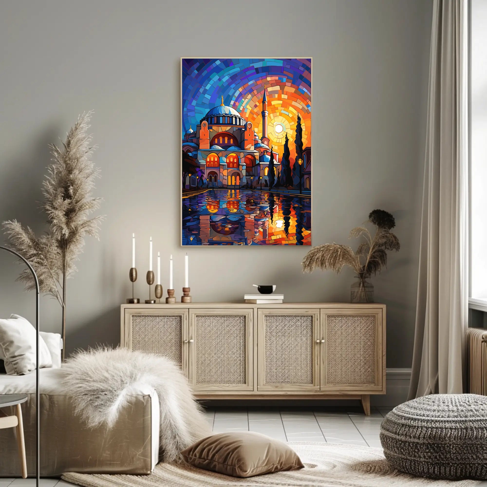 Hagia Sophia Mosaic Reflection Cultural or Heritage Poster