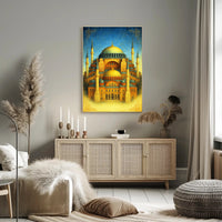 Majestic Architecture of Hagia Sophia Poster PosterGoat