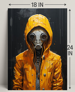The Enigmatic Figure In Yellow Poster PosterGoat