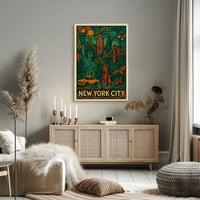 Abstract Expressionism Art Poster for Modern Spaces