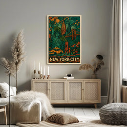 Abstract Expressionism Art Poster for Modern Spaces
