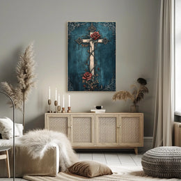 Roses and Thorns Gothic Design Artistic and Pop Culture Poster