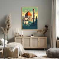 Artistic View of Florence's Duomo Poster