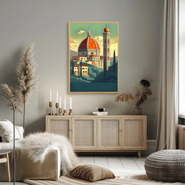 Artistic View of Florence's Duomo Poster