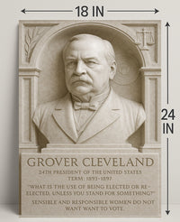 Grover Cleveland 24th President Wall Art Print PosterGoat