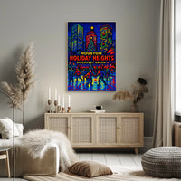 Houston Holiday Heights Poster