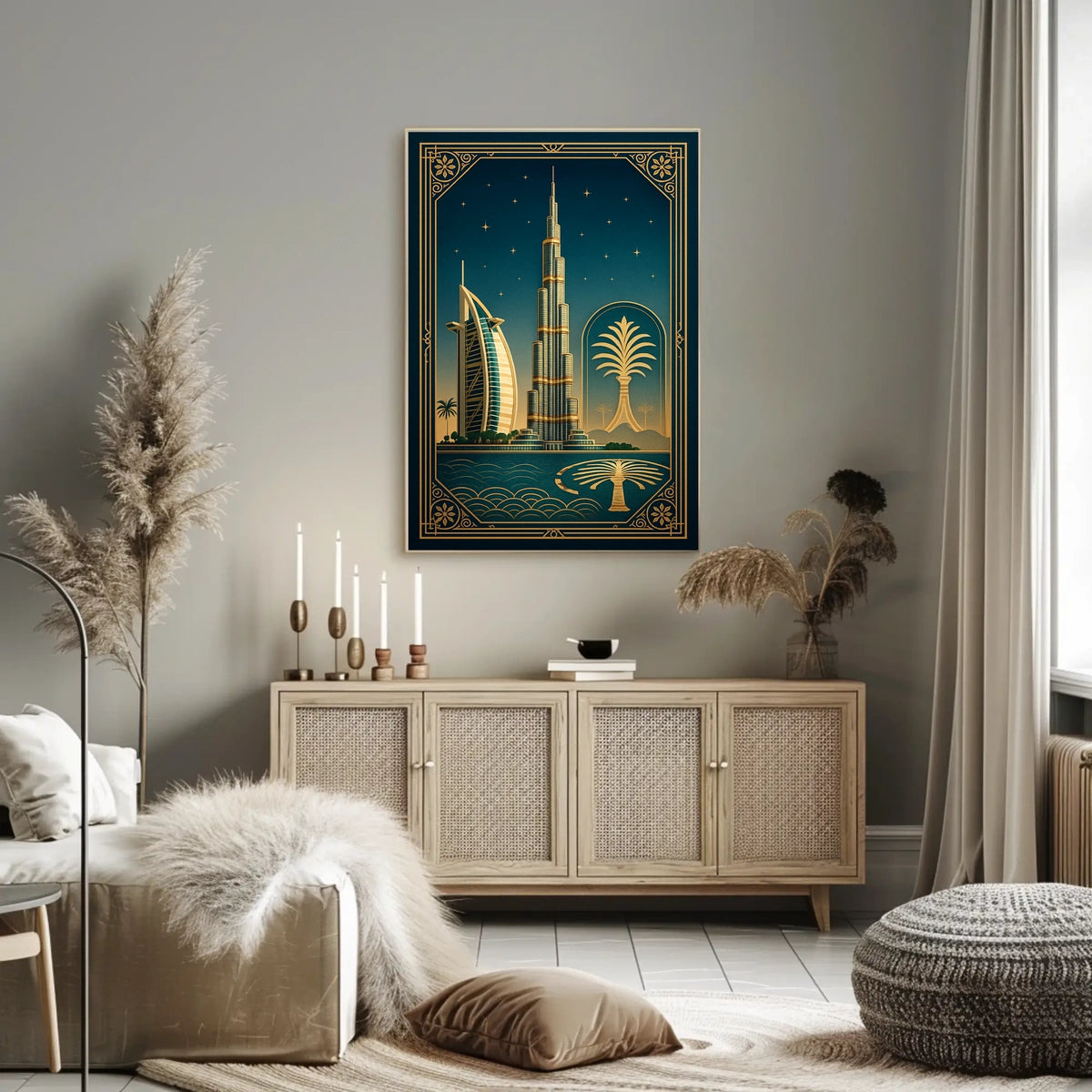 Art Deco Dubai Poster