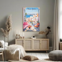 Ibiza Balcony Oasis Poster