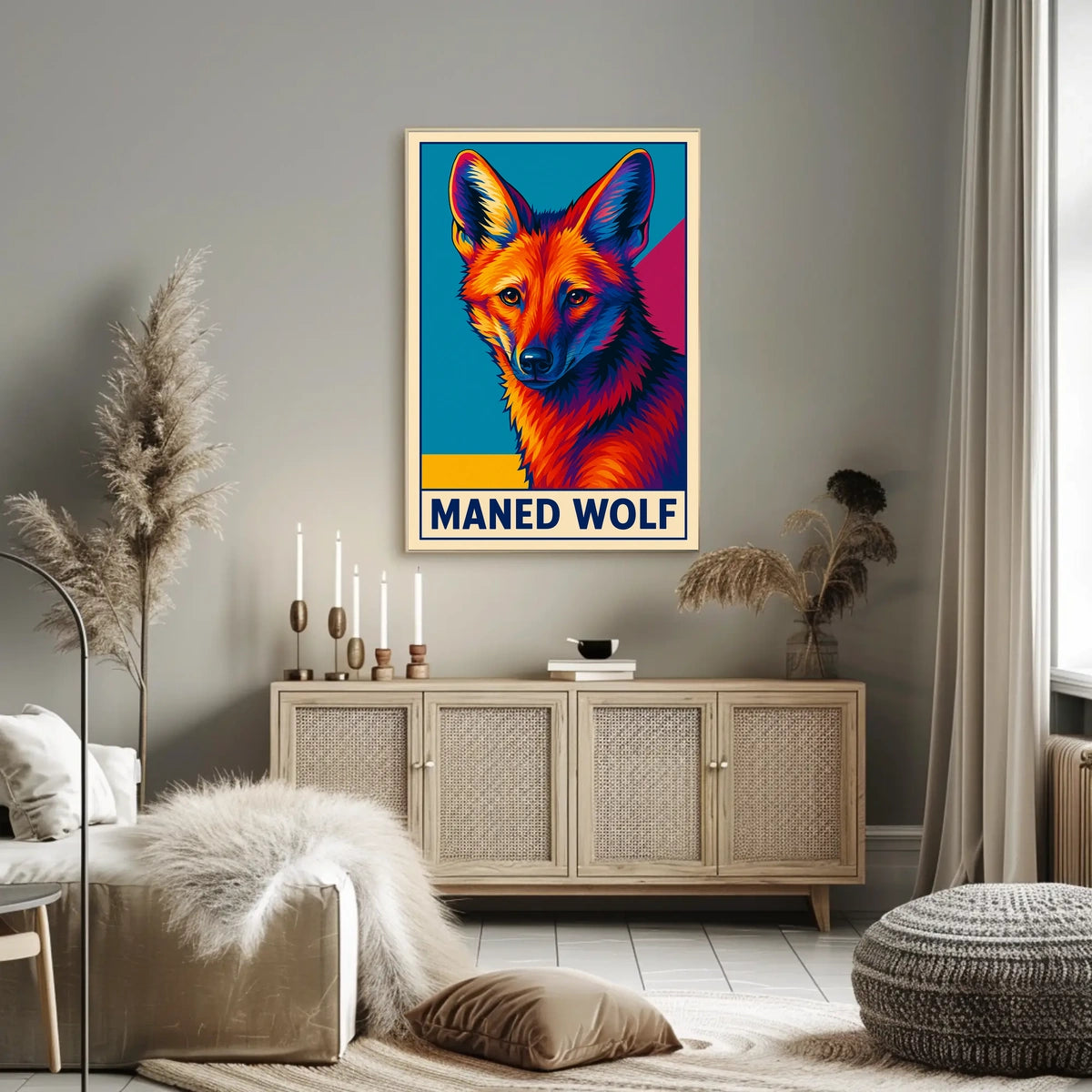 Maned Wolf Poster
