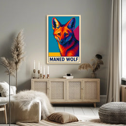 Maned Wolf Poster