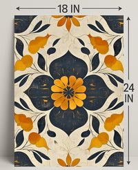 Elegant Abstract Floral Design: Artistic Poster