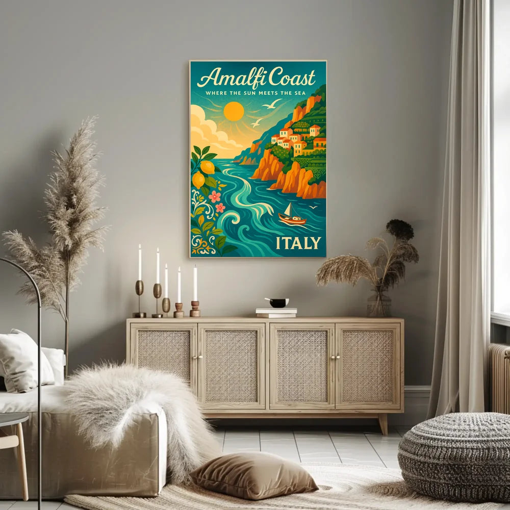 Vintage Art Deco Automobile Poster