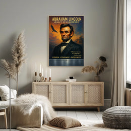 Abraham Lincoln Legacy of Leadership Poster