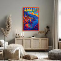 Amalfi Coast Vibrant Seaside Escape Poster