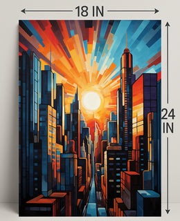 Urban Sunrise Poster PosterGoat