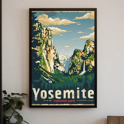 Yosemite National Park El Capitan Travel Poster