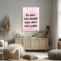 Be Your Own Daddy Motivational or Quote Poster PosterGoat