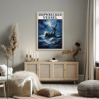 Shipwrecked Vessel Poster PosterGoat