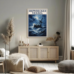 Shipwrecked Vessel Poster PosterGoat