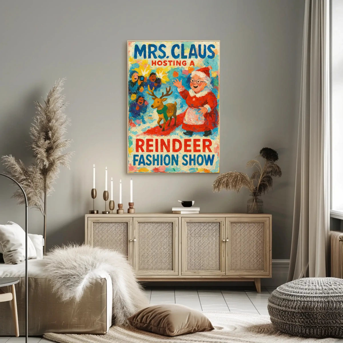 Mrs. Claus Hosts A Reindeer Fashion Show Poster