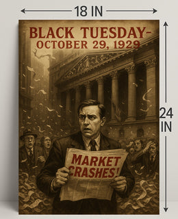 Black Tuesday Wall Art Historical or Presidential Poster