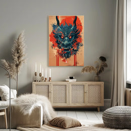 Dragon's Fury: A Mythical Creature Fantasy Mythology Poster PosterGoat