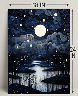 Enchanted Nightscape Poster PosterGoat