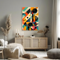 Geometric Abstraction Abstract Poster