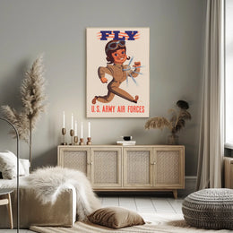 Vintage WWII U.S. Army Air Forces Recruitment Poster