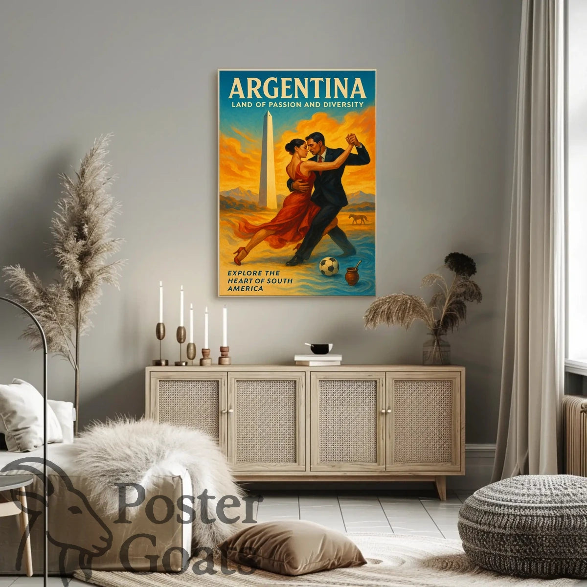 Argentina Tango Vibes: Vibrant Cultural or Heritage Poster