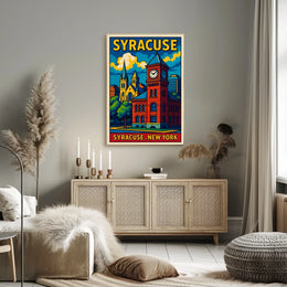 Syracuse, New York Architectural Charm Poster