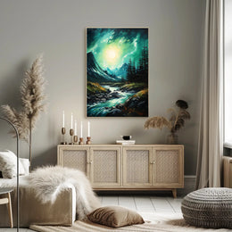 Tranquil Mountain Stream Poster