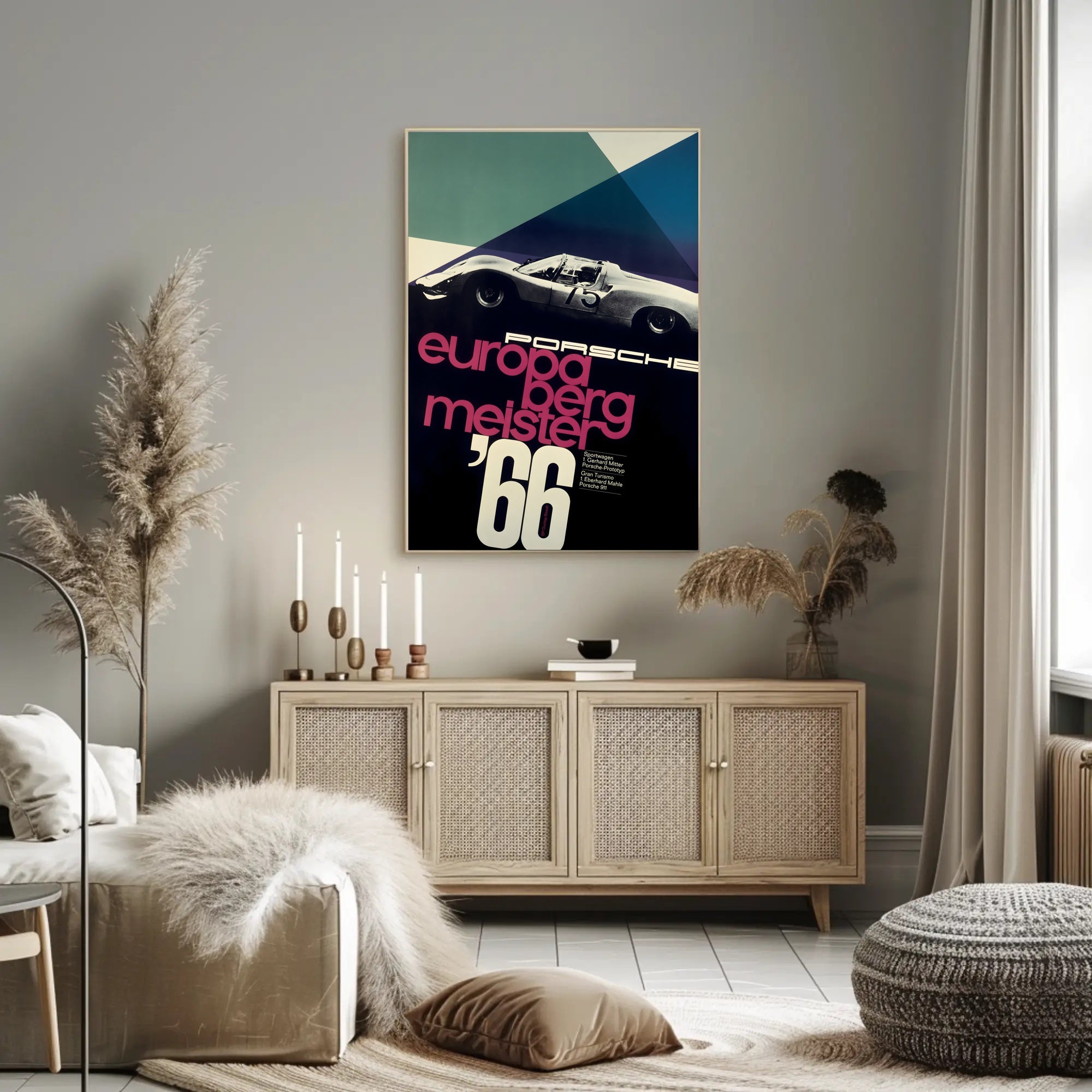 Porsche Europa Bergmeister '66 Poster