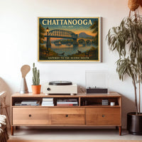Chattanooga Scenic South Travel Poster Print