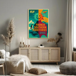 French Southern Territories Adventure Travel Poster PosterGoat