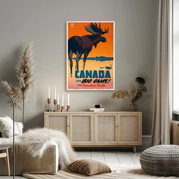 Canada Adventure Awaits: Vintage Travel Poster PosterGoat