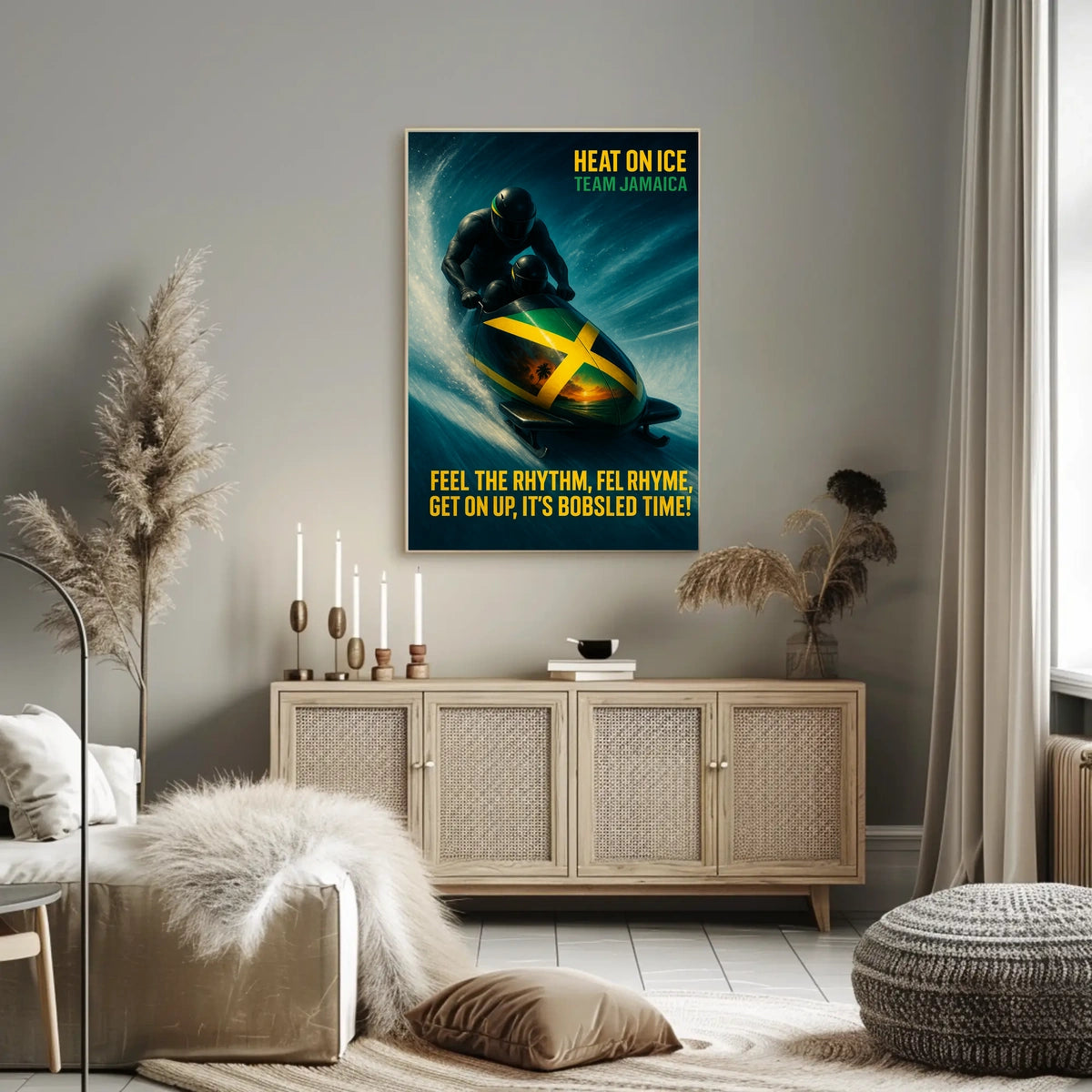 Heat on Ice Team Jamaica Poster