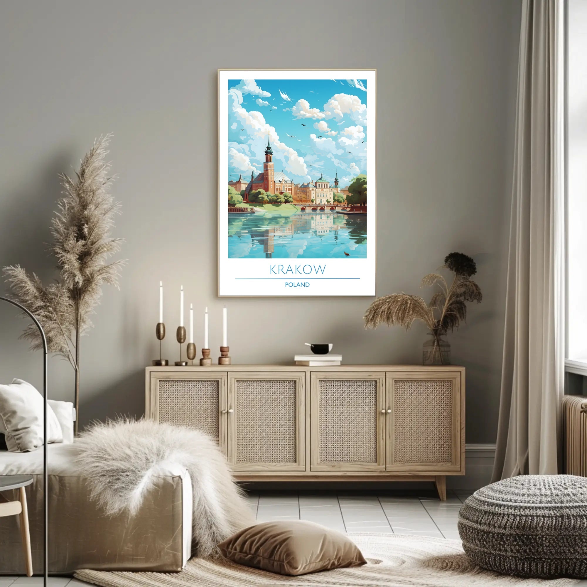 Scenic View of Krakow Poster