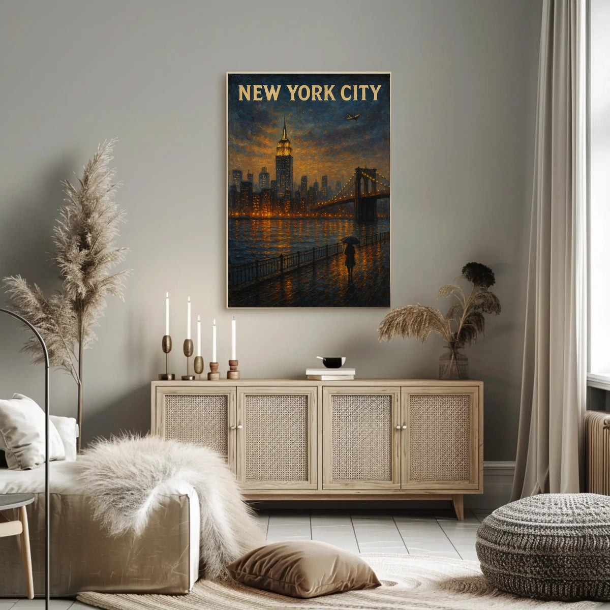 New York City at Dusk Poster