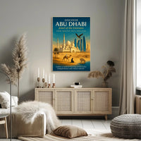 Journey Through Abu Dhabi's Timeless Beauty Travel Poster