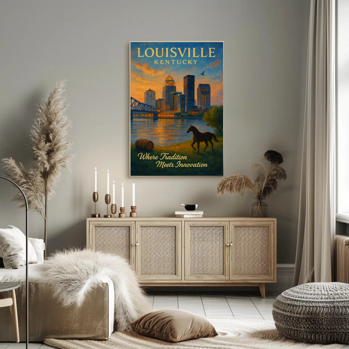 Louisville, Kentucky Where Tradition Meets Innovation Poster