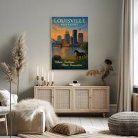 Louisville, Kentucky Where Tradition Meets Innovation Poster