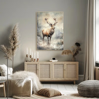 Majestic Elk In Mist Poster
