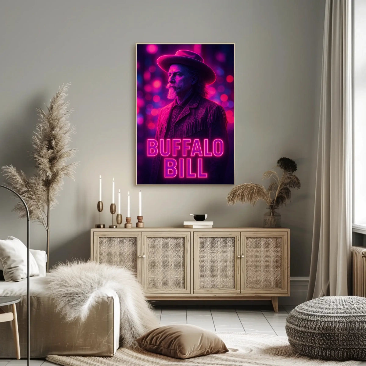 Buffalo Bill Iconic American Pop Culture Poster