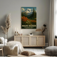 Mount Rainier National Park Poster