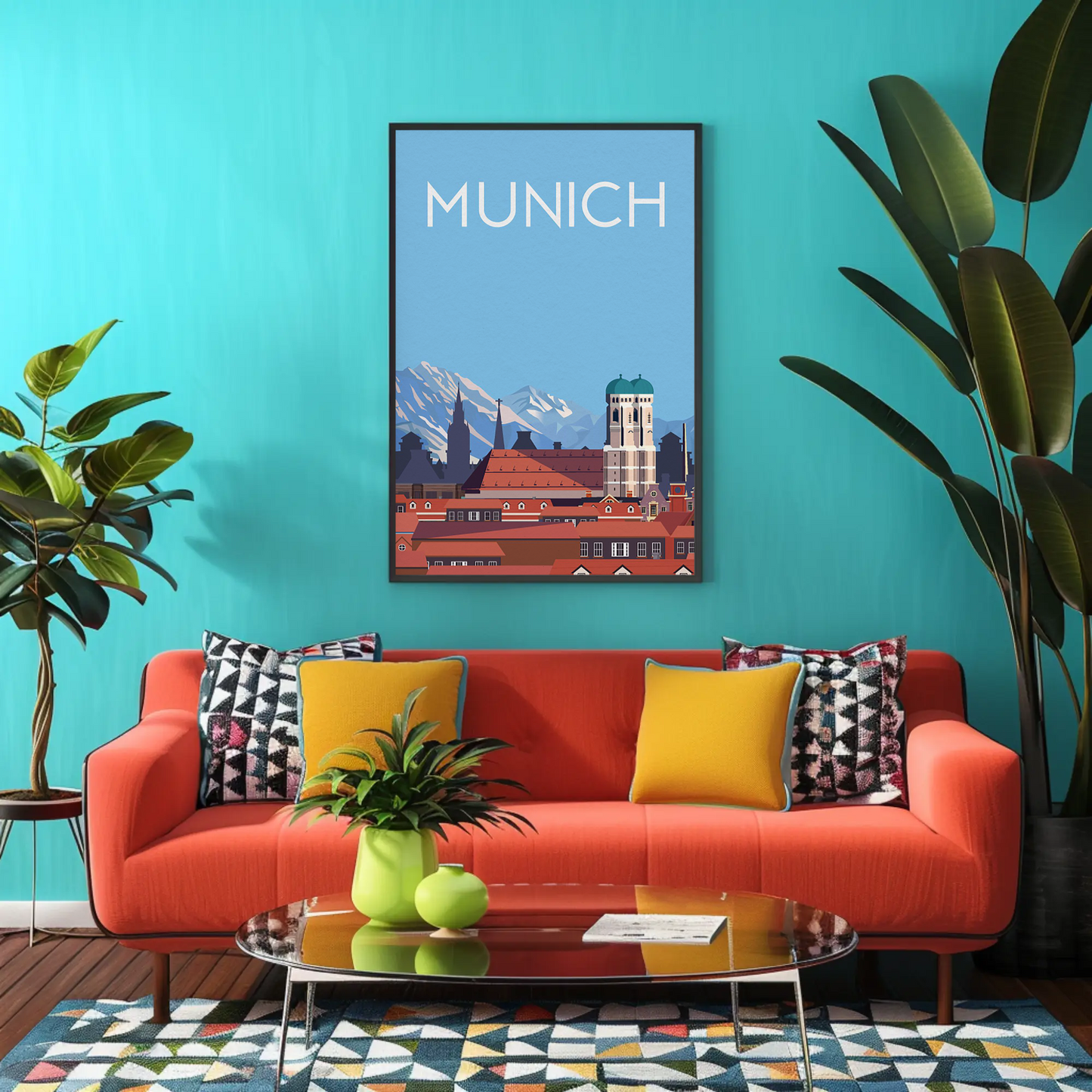 Minimalist Munich Travel Poster