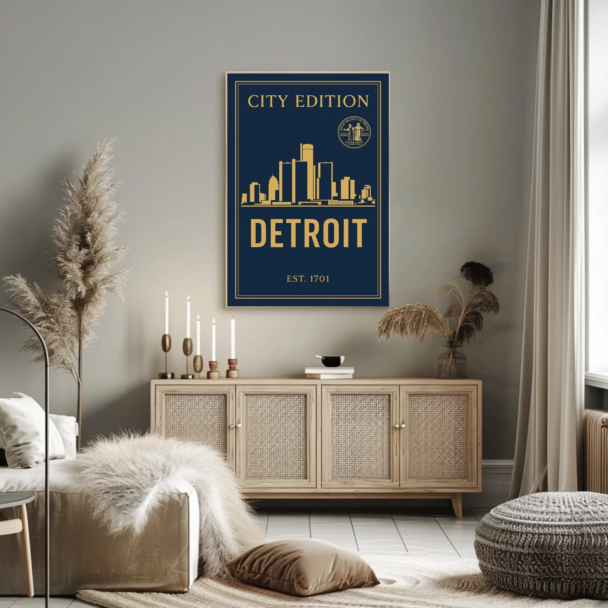 Detroit City Edition Poster PosterGoat