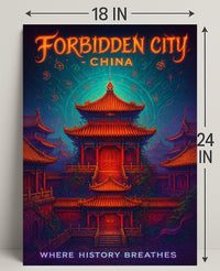 Forbidden City Enchantment in Cultural or Heritage Poster
